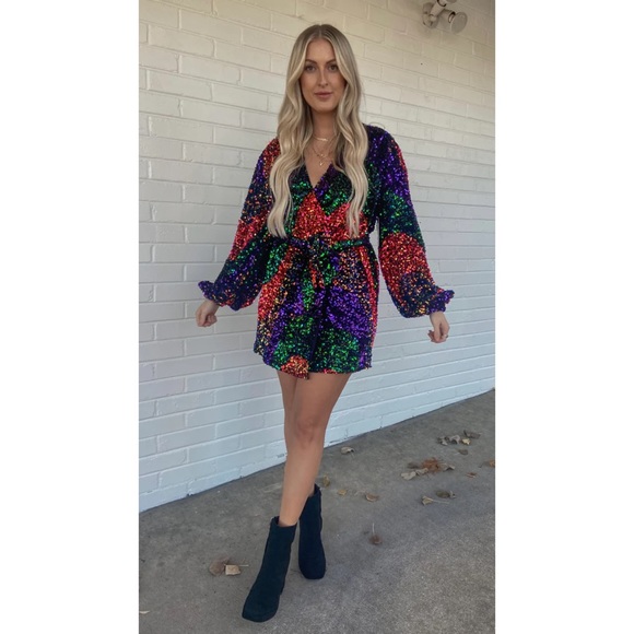 Buddy Love Dresses & Skirts - Buddy Love | Sequin Wrap Dress.